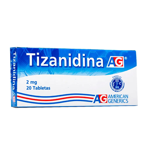 Tizanidina A-g 2 Mg X 20 Tabletas - Tizanidina  Ag