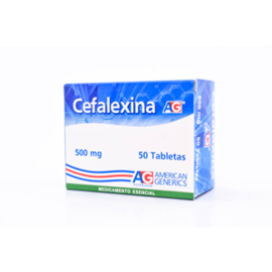 Cefalexina A-g 500 Mg X 50  Tabletas - Cefalexina  Oli