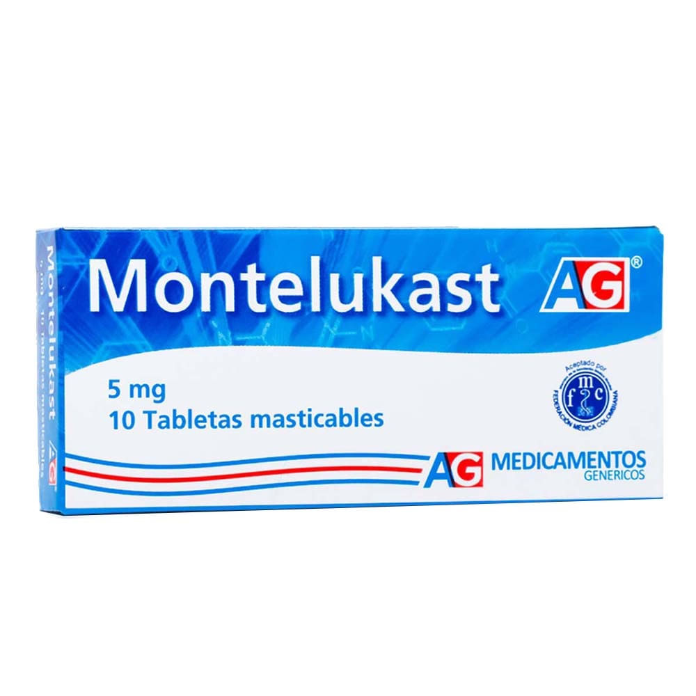 Montelukast A-g 5 Mg X 10 Tabletas - Montelukast  Gf