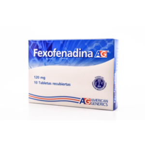 Fexofenadina A-g 120 Mg X 10 Tabletas - Fexofenadina