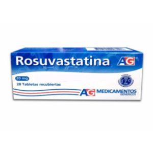 Rosuvastatina A-g 20 Mg Caja X 28 Tabletas Recubiertas - Rosuvastatina  A-g