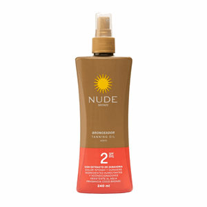 Bronceador Nude Bronze Aceite Spf 2 Spray X 240 Ml - Nude Bronce