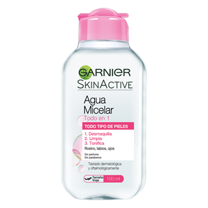 Agua Micelar Garnier Skin Active Todo En 1 Fco X 100 Ml - Garnier