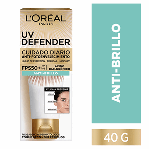 Uv Defender L`oreal Anti-brillo Fps 50+ Tubo X 40 Gr - L´oreal