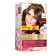 Tinte Excellence Est Castaño Claro 5 Doble Tubo - Excellence