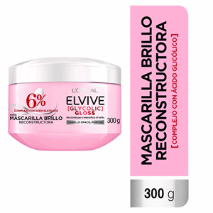 Elvive Tratam Glycolic Gloss Mascarilla Brillo Reconstructora X 300 Ml - Sin Asignar