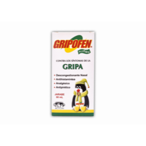 Gripofen Niños Jarabe Frasco X 60 Ml - Gripofen