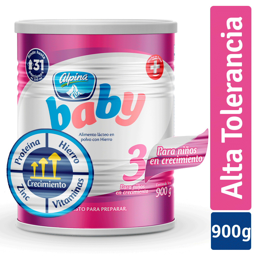 Alpina Baby 3 Formula Para Lactantes Lata X 900 Gr - Alpina