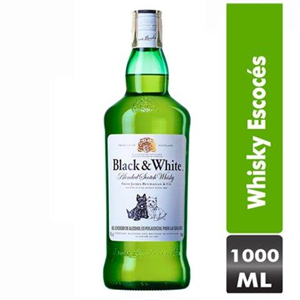 Whisky Black And White Botella X 1000 Ml - Black And White