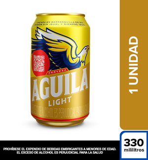 Cerveza Aguila Light Lata X 330 Ml. - Aguila