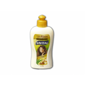 Crema Para Peinar Savital Rizos Aceite De Argan Y Sabila Frasco X 270 Ml - Savital