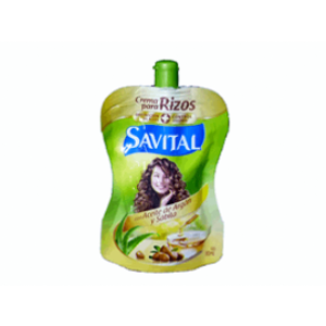 Savital Crema Para Rizos Ace De Argan Y Sabila Doypack X 90 Ml - Savital