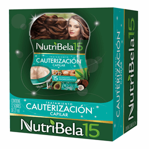 Nutribela T/miento Cauterizacion Capilar Display X 12 Sobres De 27 Ml - Nutribela