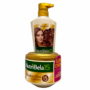 Nutribela Kit Shampoo Reparacion Intensi Fco X 400 Ml+t/miento Rep Inten Pote X - Sin Asignar