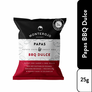 Papas Monte Rojo Bbq Dulce X 25 Gr - Monte  Rojo