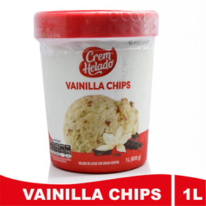 Helado Crem Helado Vainilla Chips Tarro X 1 Litro - #n/d
