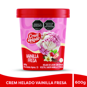 Helado Crem Helado Vainilla Fresa Tarro X 1 Litro - #n/d