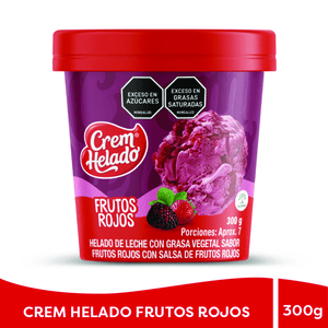 Vaso Crem Helado Frutos Rojos X 300 Gr Medio Litro - Sin Asignar