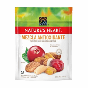 Mezcla Antioxidante Nature´s Heart X 300 Gr (mani-confi-arand-maiz Y Almend) - Natures  Heart