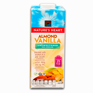 Bebida De Almendras Vainilla S/azucar Nat Heart Tetrap X 946 Ml (almond Vlla) - Natures  Heart