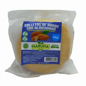 Galletas De Arroz Con Almendras Naruna Foods Bolsa X 50 Gr (2 Galletas) - Sin Asignar