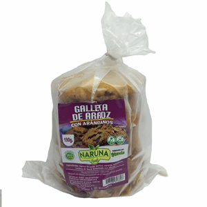Galleta De Arroz Con Arandanos Naruna Foods Bolsa X 190 Gr (6 Galletas) - Sin Asignar