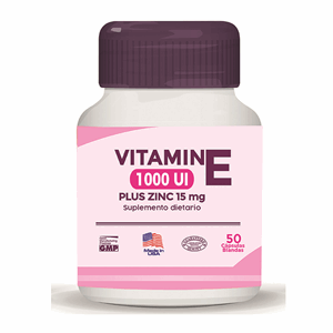 Vitamina E+plus Zinc 1000 Ui/15 Mg (comerlat) Fco X 50 Capsulas Blandas S/dieta - Sin Asignar