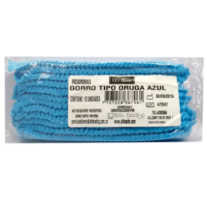 Gorro Oruga Desechable Azul Alfa X 12 Unds - Alfa  Trading