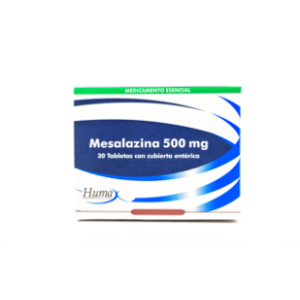 Mesalazina Humax 500 Mg Caja X 30 Tabletas - Humax