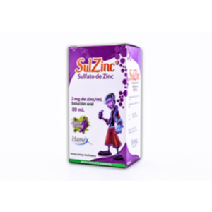 Sulzinc Solucion Oral Sabor Uva Frasco X 80 Ml - Sulzinc