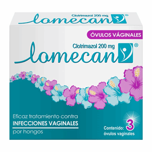  Ovulos Vaginales Lomecan V 200 Mg Caja X 3  - Lomecan  V
