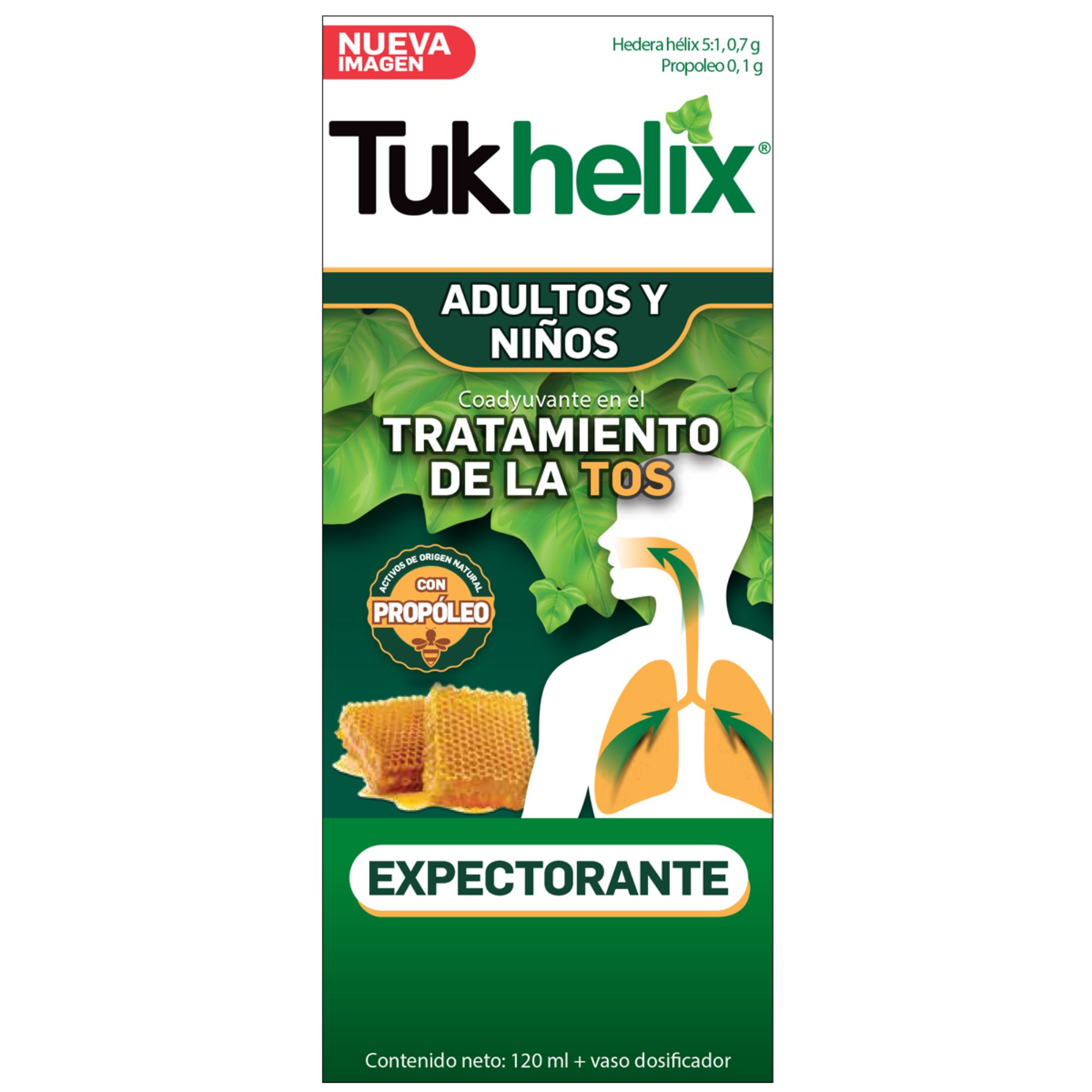 Jarabe Tukhelix Hedera Helix Propoleo Frasco X 120 Ml - Tukhelix