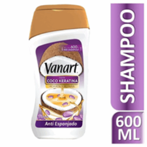 Shampoo Vanart Antiesponjado Coco Keratina X 600 Ml - Vanart