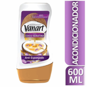 Vanart Acond Anti-esponjado Coco Keratina X 600 Ml - Vanart