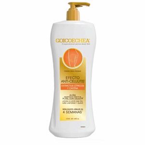 Crema Goicoechea Anticelulitis Extractos Citricos Y Cafeina Frasco X 400 Ml - Goicoechea