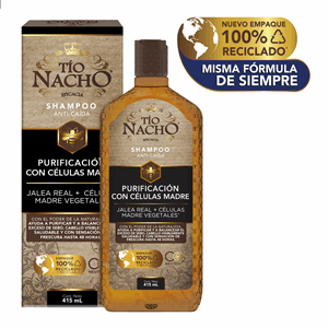 Shampoo Tio Nacho Purificacion Con Celulas Madre Frasco X 415 Ml - Tio Nacho