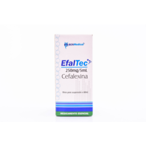 Efaltec Cefalexina 250 Mg / 5ml Polvo X 60 Ml - Efaltec