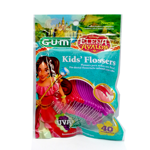 Gum Flossers Kids Elena De Avalor Bolsa X 40 Unds (hilo Dental) - Gum