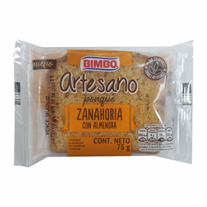 Ponque Artesano Bimbo Zanahoria Con Almendra X 75 Gr - Sin Asignar