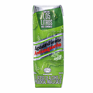 Aguardiente Antioqueno S/azucar 24° Tetra X 1050 Ml (verde) - Sin Asignar