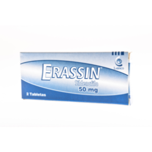 Erassin 50 Mg Caja X 2 Tabletas - Erasin