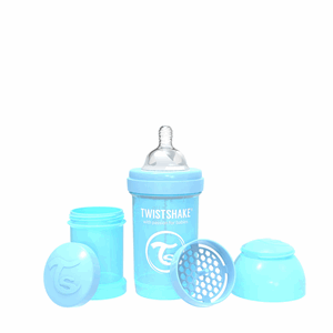 Biberon Twistshake Anti-colic S 0+m Azul Cuello Ancho X 6 Onzas Flujo Lento - Sin Asignar