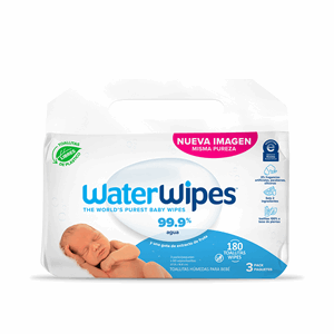 Waterwipes Toallitas Humedas P/bebes X 180 Unds Biodegradables (3x60 Unds C/u) - Sin Asignar